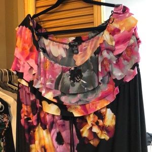 Plus size floral dress